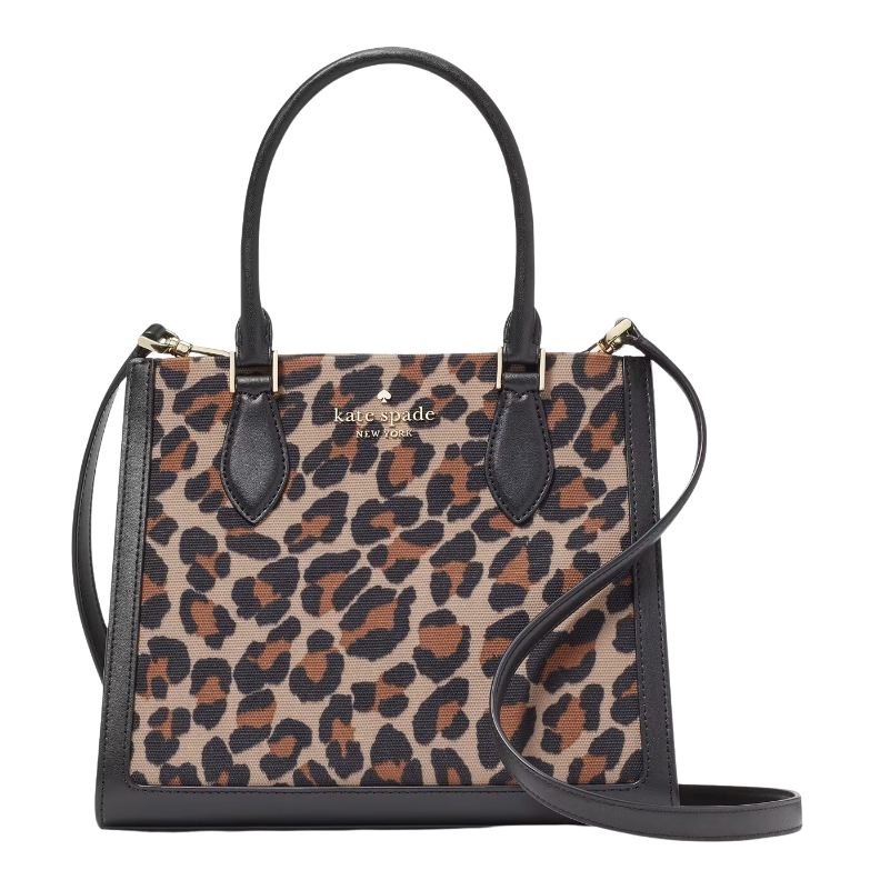 Spotted Leopard Small Canvas Tote